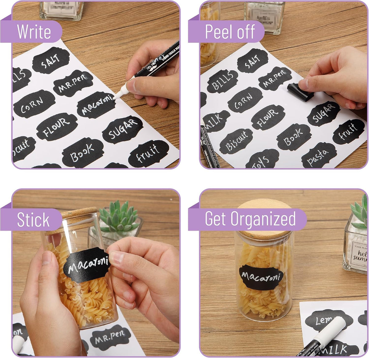 Chalkboard Labels, Assorted Shapes