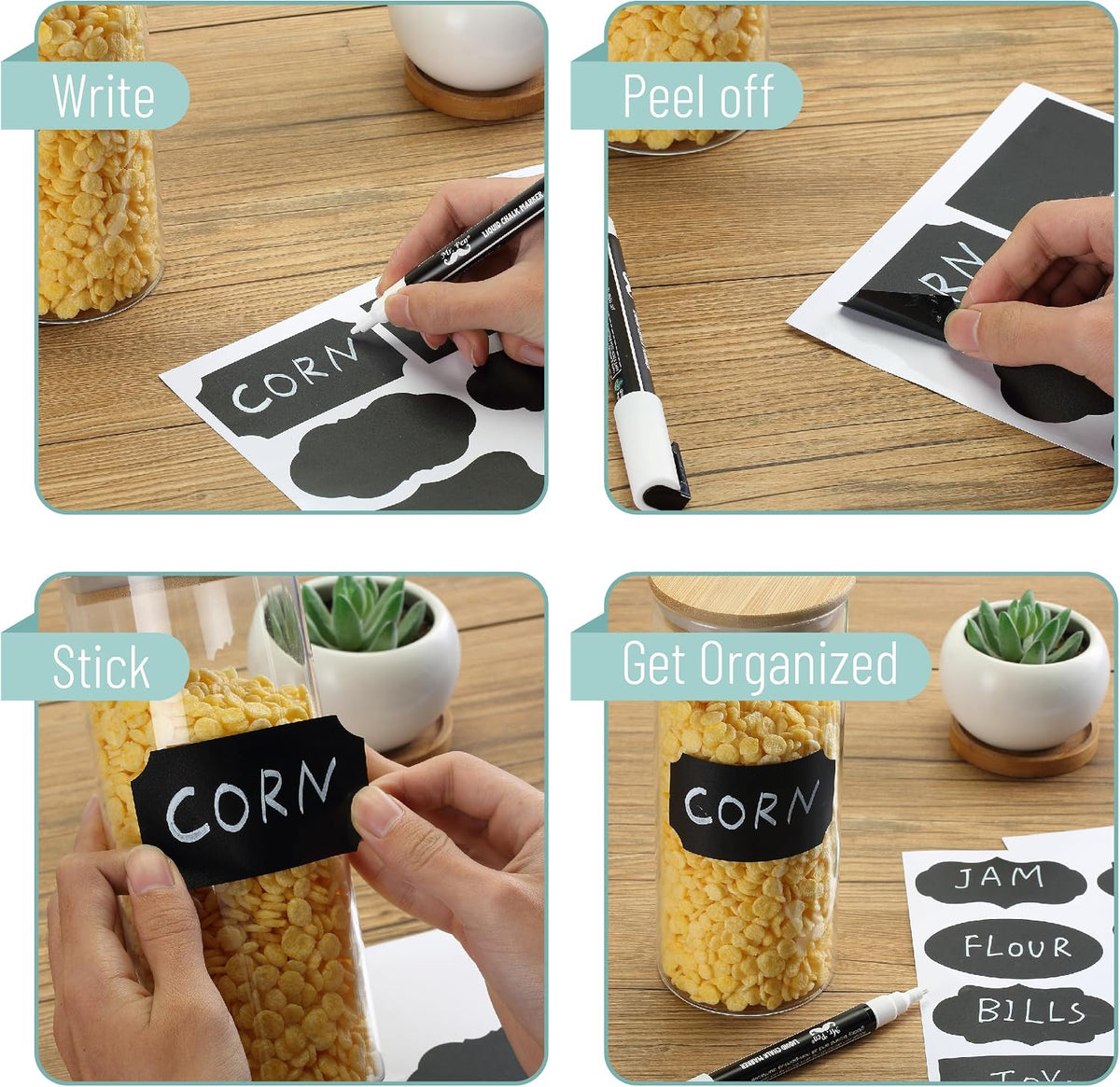 Chalkboard Labels, Assorted Shapes