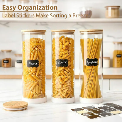 12 Pack 4 oz Square Glass Spice Jars with Lids and Labels – Airtight Small Seasoning Containers Set, Clear Glass Storage Jars for Seasoning, Spices, Kitchen Pantry Organization