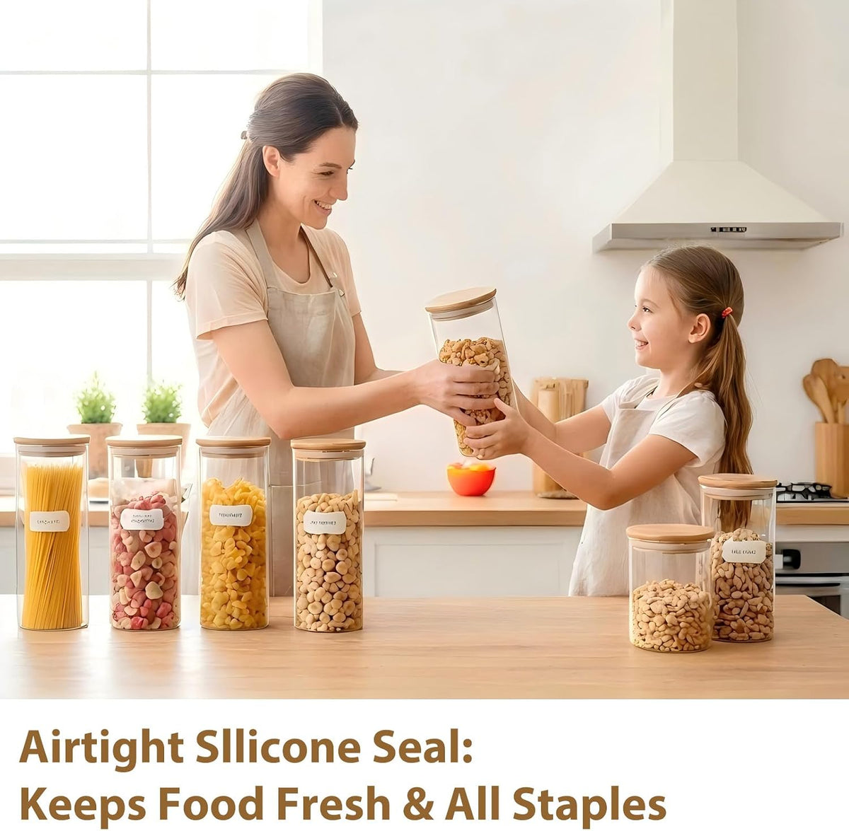 12 Pack 4 oz Square Glass Spice Jars with Lids and Labels – Airtight Small Seasoning Containers Set, Clear Glass Storage Jars for Seasoning, Spices, Kitchen Pantry Organization