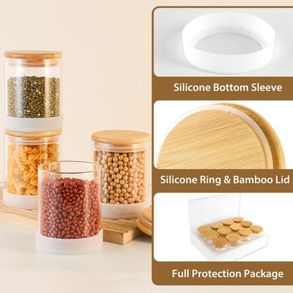 12 Pack 4 oz Square Glass Spice Jars with Lids and Labels – Airtight Small Seasoning Containers Set, Clear Glass Storage Jars for Seasoning, Spices, Kitchen Pantry Organization