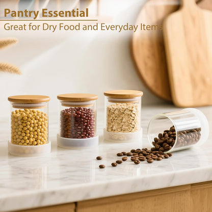 12 Pack 4 oz Square Glass Spice Jars with Lids and Labels – Airtight Small Seasoning Containers Set, Clear Glass Storage Jars for Seasoning, Spices, Kitchen Pantry Organization