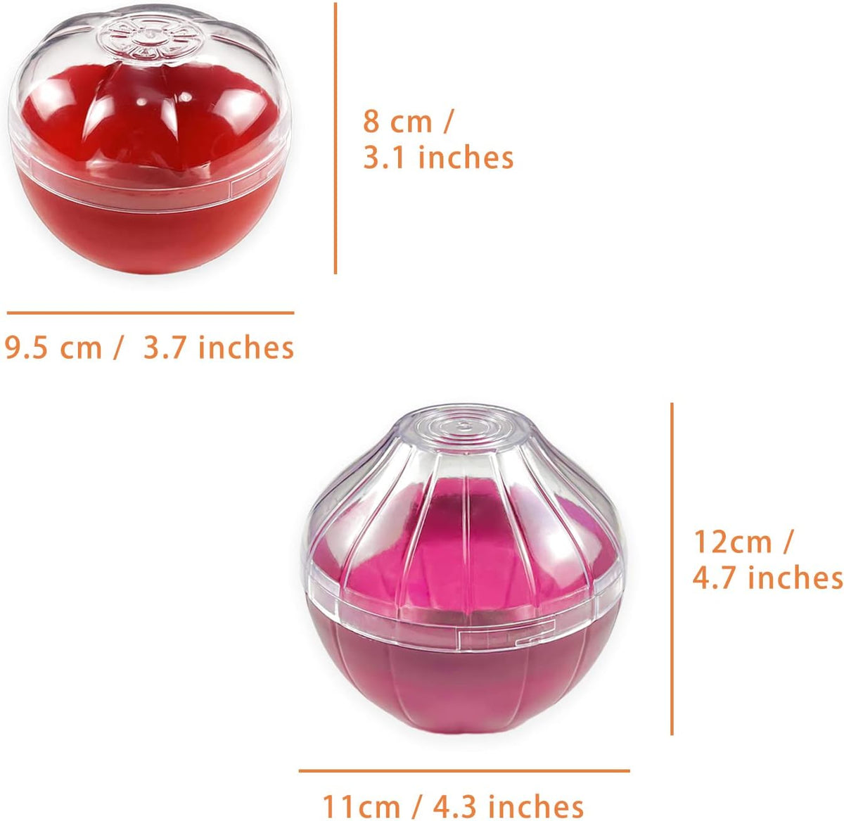 2PCS Fruit and Vegetable Shaped Savers Onion and Tomato Storage Containers for Fridge Vegetable Crisper Makes Food Stays Fresh Longer