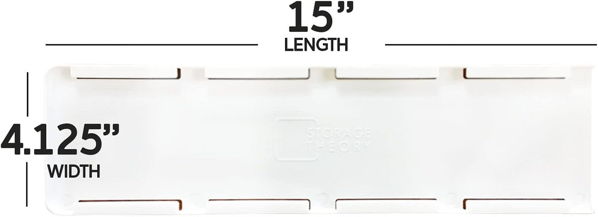 Yogurt Organizer for Fridge - Hold 4 Wide-Mouth Greek Yogurt Cups - Peel and Stick Yogurt Storage Organizer for Refrigerator - White