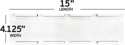 Yogurt Organizer for Fridge - Hold 4 Wide-Mouth Greek Yogurt Cups - Peel and Stick Yogurt Storage Organizer for Refrigerator - White