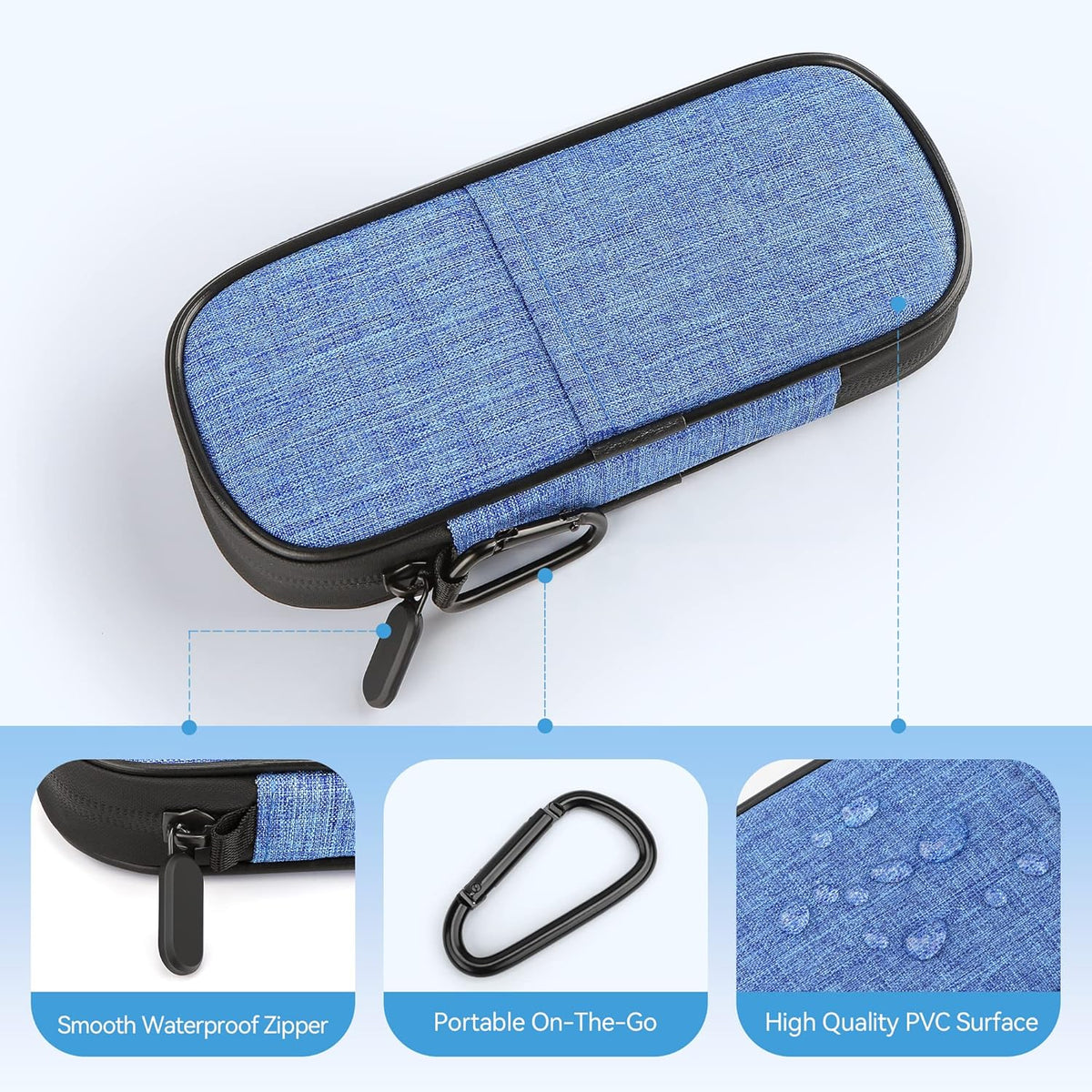 Insulin Pen Cooler Travel Case Diabetic Medication Insulated Cool Organizer with 2 Reusable Ice Packs for Insulin Pen and Other Diabetic Supplies, for the Daily Life and Trip(Black)