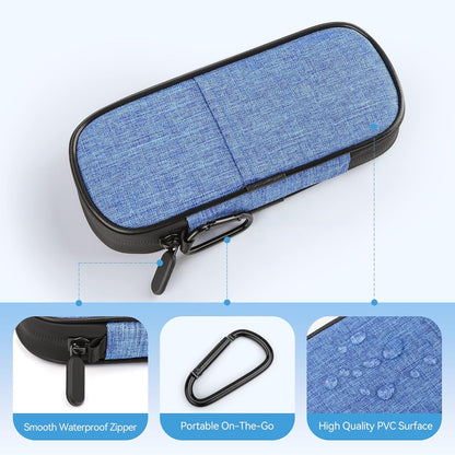 Insulin Pen Cooler Travel Case Diabetic Medication Insulated Cool Organizer with 2 Reusable Ice Packs for Insulin Pen and Other Diabetic Supplies, for the Daily Life and Trip(Black)