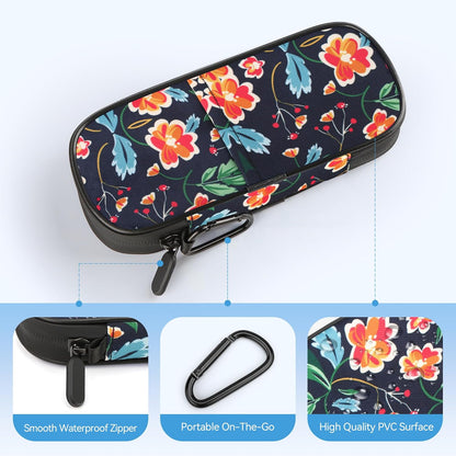 Insulin Pen Cooler Travel Case Diabetic Medication Insulated Cool Organizer with 2 Reusable Ice Packs for Insulin Pen and Other Diabetic Supplies, for the Daily Life and Trip(Black)