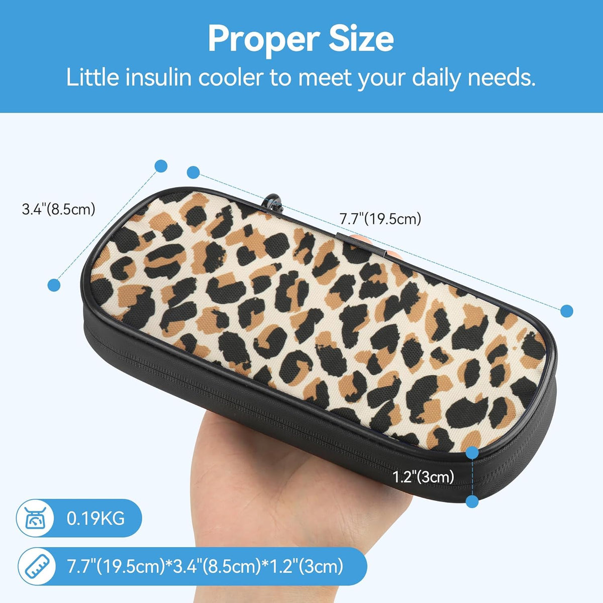 Insulin Pen Cooler Travel Case Diabetic Medication Insulated Cool Organizer with 2 Reusable Ice Packs for Insulin Pen and Other Diabetic Supplies, for the Daily Life and Trip(Black)