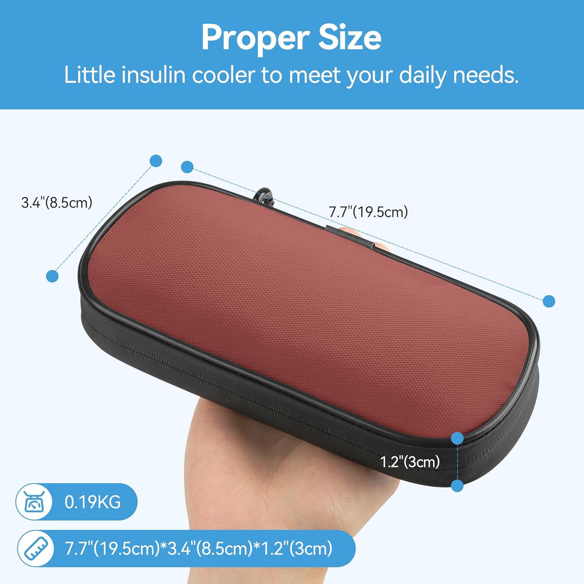 Insulin Pen Cooler Travel Case Diabetic Medication Insulated Cool Organizer with 2 Reusable Ice Packs for Insulin Pen and Other Diabetic Supplies, for the Daily Life and Trip(Black)