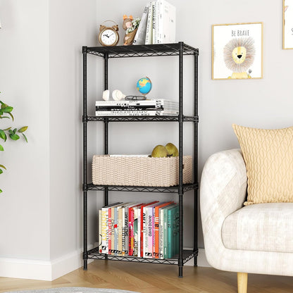 5Tier Adjustable Storage Shelves Metal Wire Shelving Standing Shelf