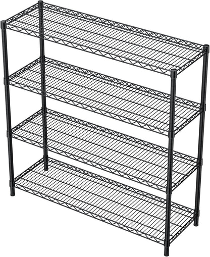 5Tier Adjustable Storage Shelves Metal Wire Shelving Standing Shelf