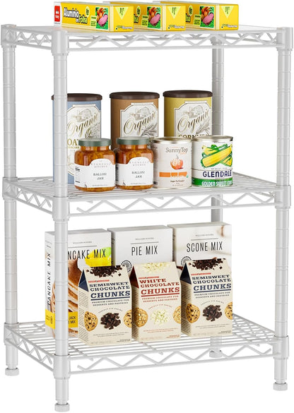 5Tier Adjustable Storage Shelves Metal Wire Shelving Standing Shelf
