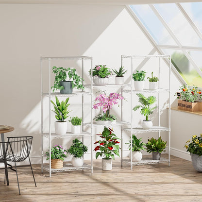 5Tier Adjustable Storage Shelves Metal Wire Shelving Standing Shelf