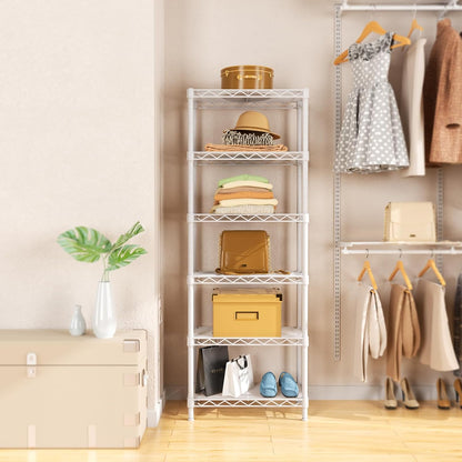 5Tier Adjustable Storage Shelves Metal Wire Shelving Standing Shelf