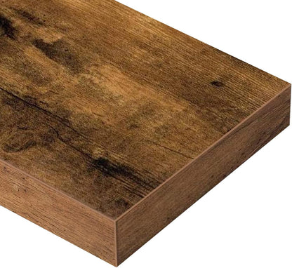 Floating Shelves for Wall Small Shelf (Brown, Set of 3, 15.7" x 6.7")