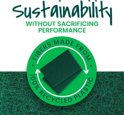 Heavy Duty Scouring Pad, 8 Pack