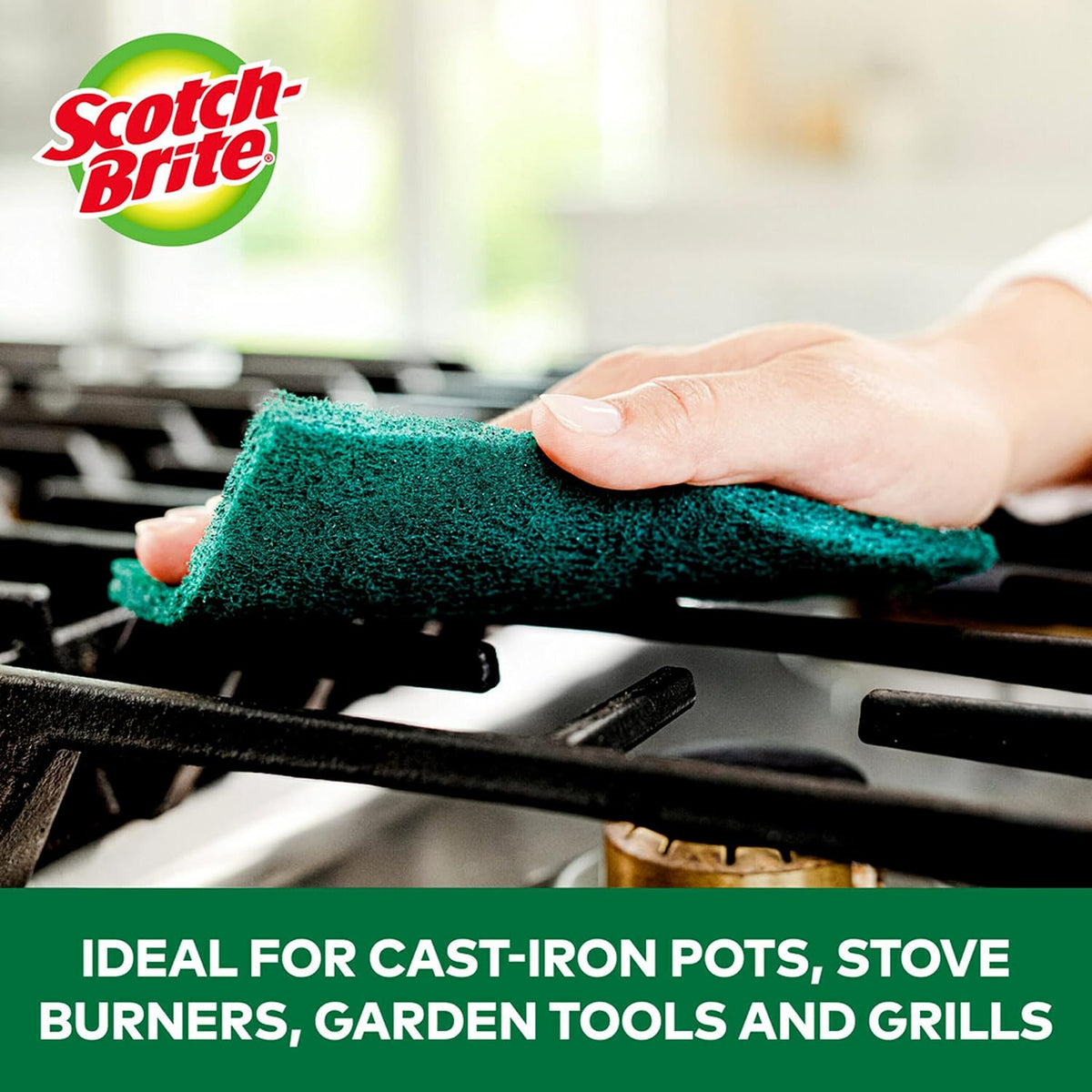 Heavy Duty Scouring Pad, 8 Pack