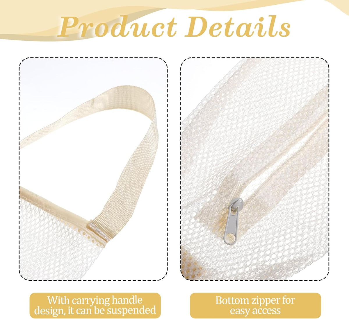 2 Pack Mesh Grocery Bag Holder, Hanging Grocery Bag Holder for Plastic Bags, Reusable White Shopping Plastic Bags Dispenser, For Kitchen Disposable Shopping Saver