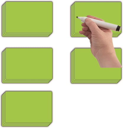 STTMGN Dry Erase Magnetic Labels (1x3,Pack of 60),Write On Magnets Sticker,Real Waterproof/Reusable for Classroom&Office&Cabinet&whiteboard&Fridge&More (Multicolor)