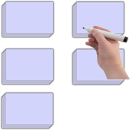 STTMGN Dry Erase Magnetic Labels (1x3,Pack of 60),Write On Magnets Sticker,Real Waterproof/Reusable for Classroom&Office&Cabinet&whiteboard&Fridge&More (Multicolor)