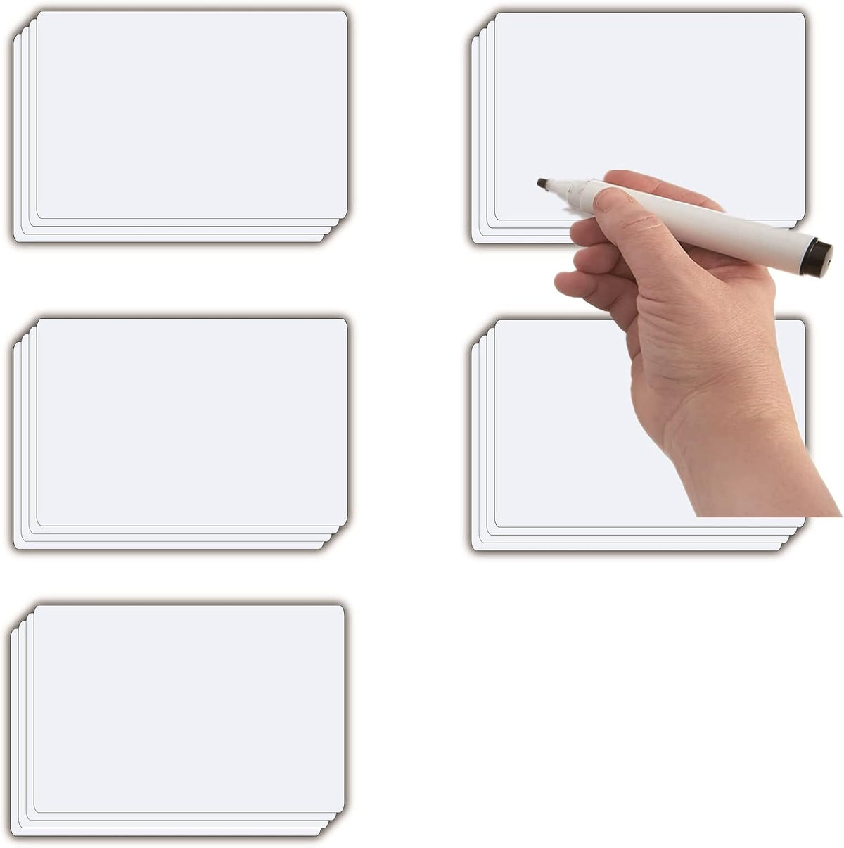 STTMGN Dry Erase Magnetic Labels (1x3,Pack of 60),Write On Magnets Sticker,Real Waterproof/Reusable for Classroom&Office&Cabinet&whiteboard&Fridge&More (Multicolor)