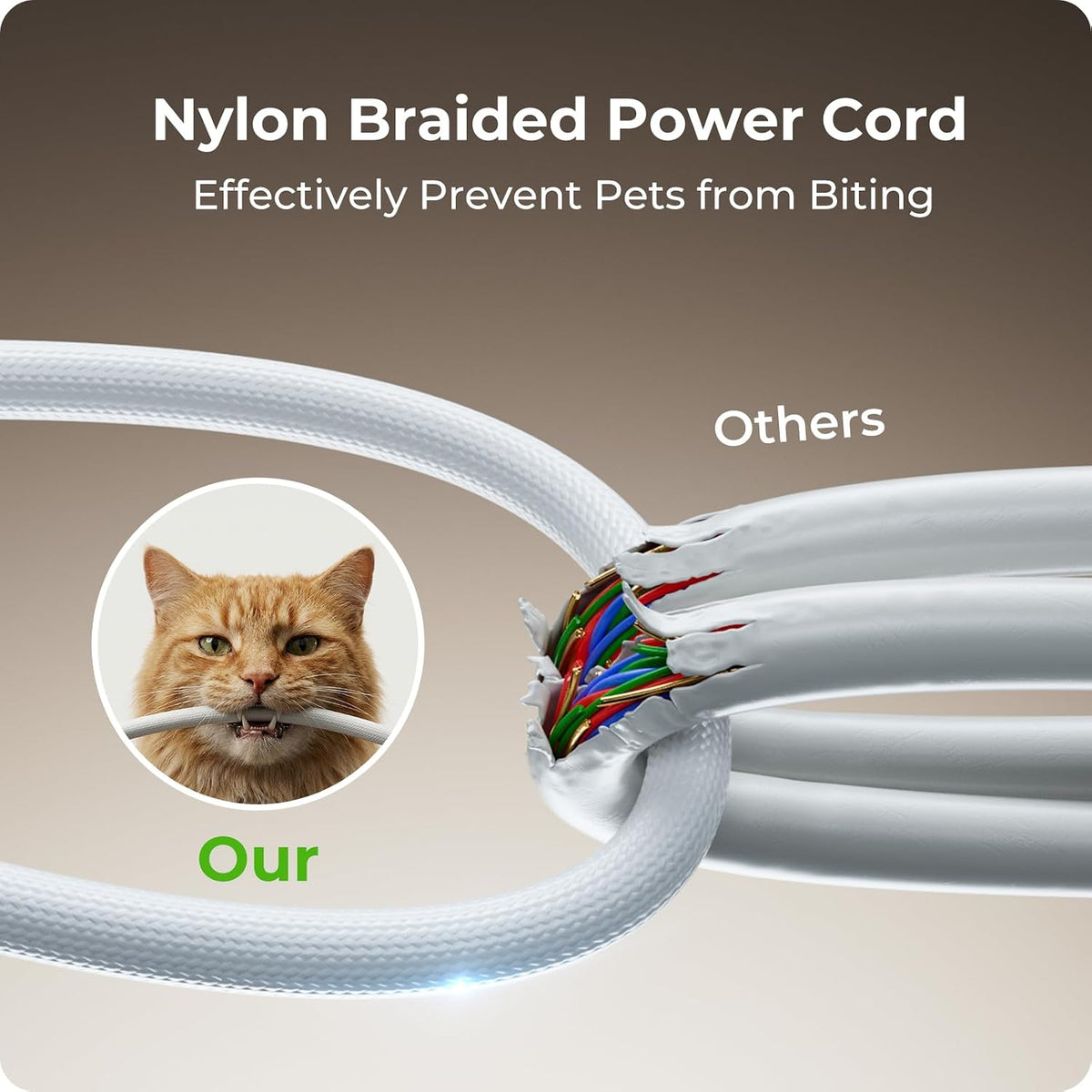 Automatic Cat Feeder with Two 1080P Camera for 2 Cats: 7L Automatic Dog Feeder with Night Vision & Slow Feed, 5G WiFi Auto Cat Food Dispenser for Multiple Pet,Detachable for Clean(ACF180W-C)