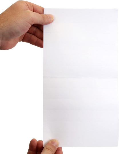 Shelf Clip Label Holder | 0.875" x 6" Clear Plastic, for .75" Thick Shelves, 10 Holders/Pack