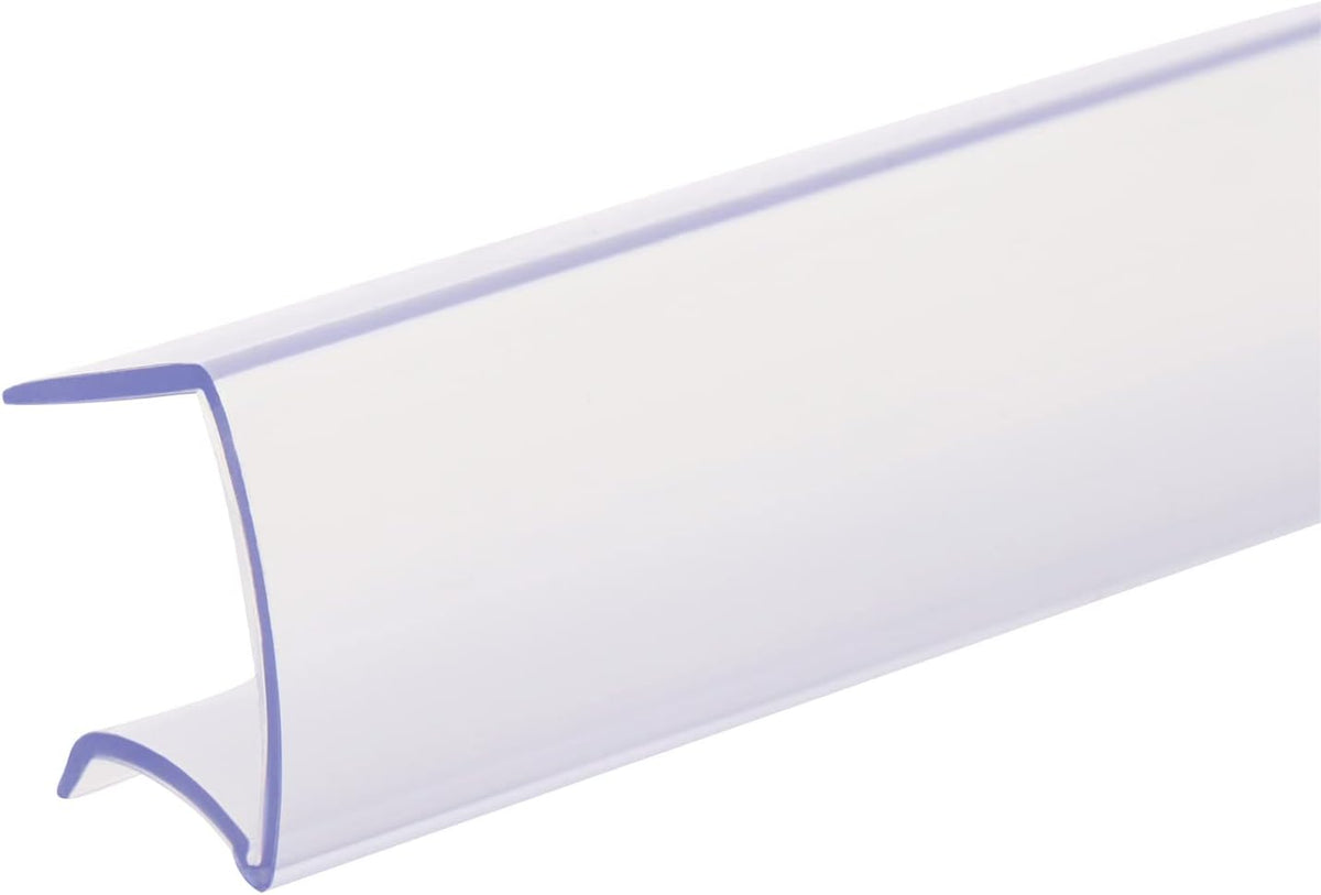 Shelf Clip Label Holder | 0.875" x 6" Clear Plastic, for .75" Thick Shelves, 10 Holders/Pack