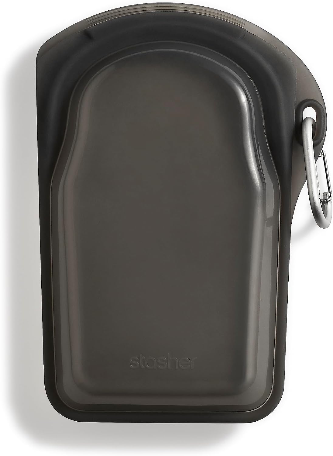 Reusable Silicone Food Storage Bag, Stand-Up Mid, Clear, 56 oz