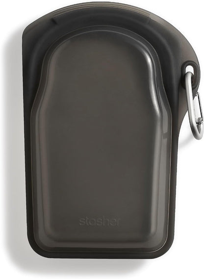 Reusable Silicone Food Storage Bag, Stand-Up Mid, Clear, 56 oz