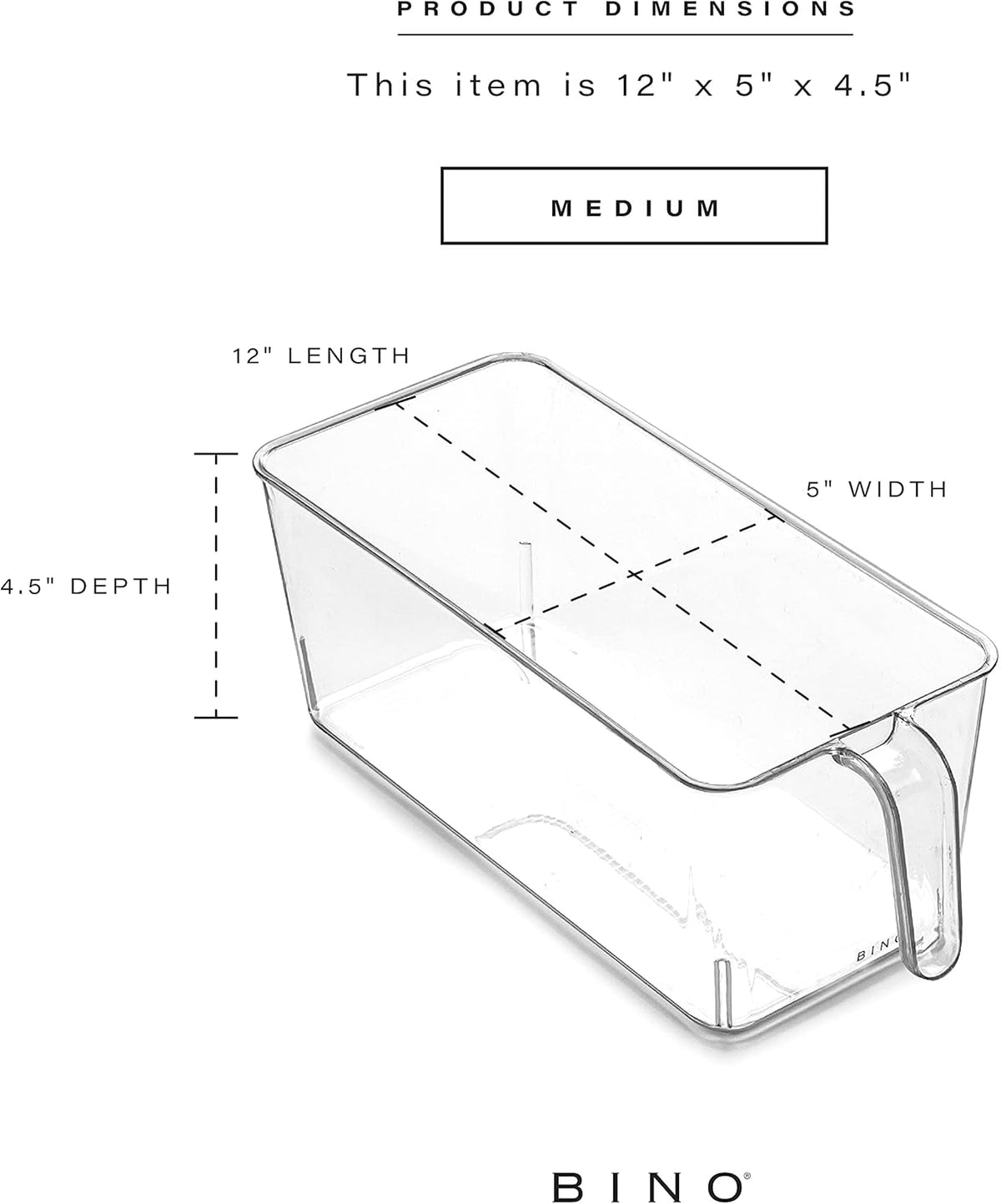 l Plastic Storage Bins l THE HOLDER COLLECTION l 2-Pack, Large Multi-Use Clear Containers for Organizing with Built-in Handles l Pantry Organization & Storage l Kitchen Organizer l Storage Bins