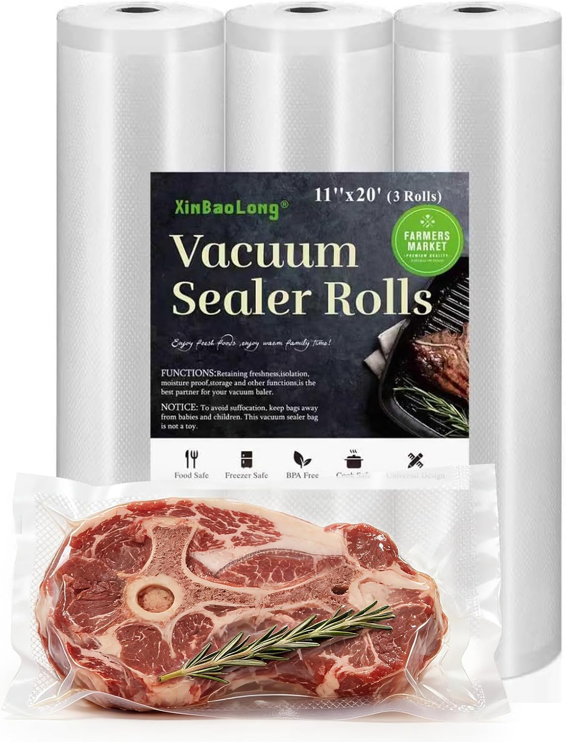 Vacuum Sealer Bags For Food, Kitchen Essentials