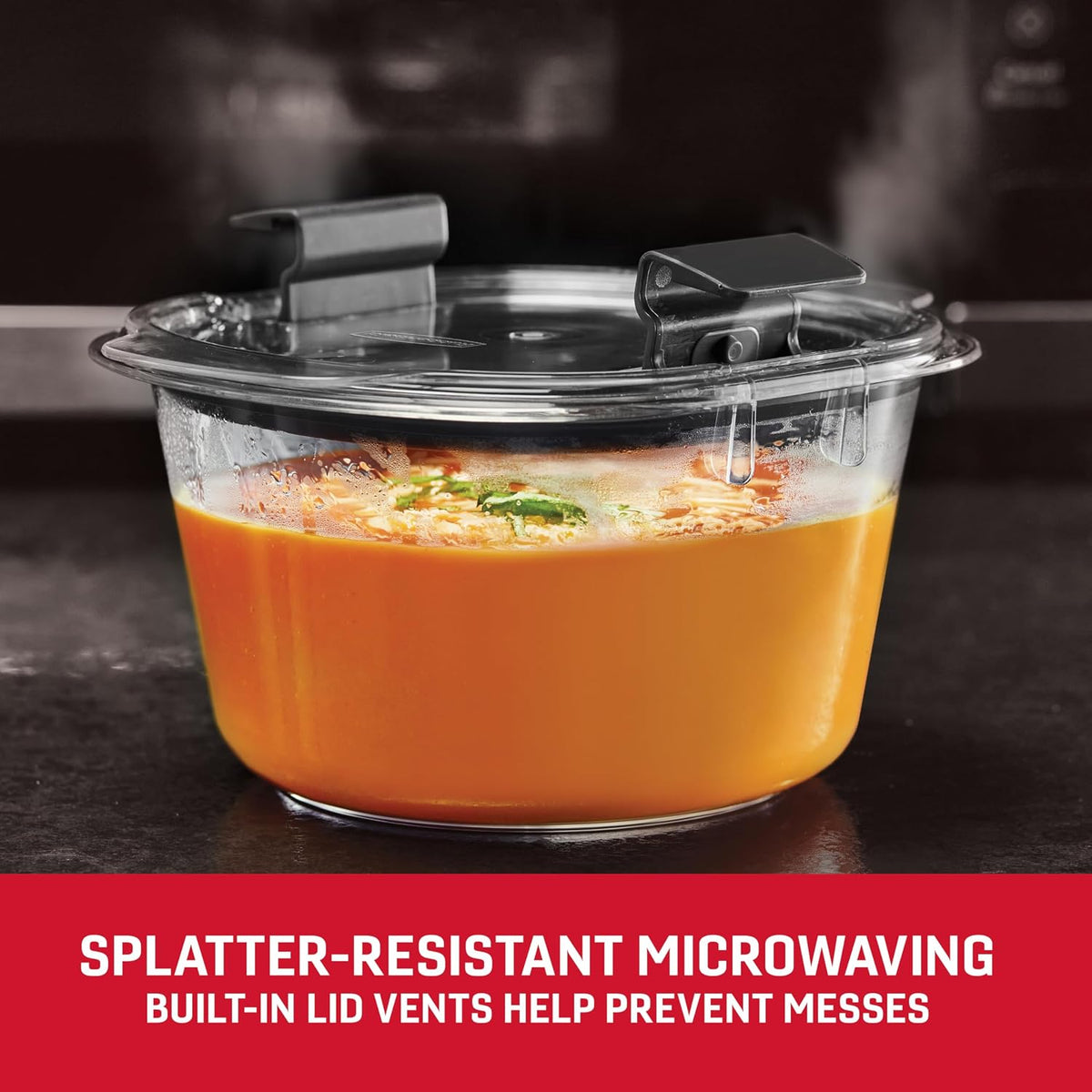Brilliance Food Storage Containers, Set of 5, BPA-Free, Leak-Proof, Clear