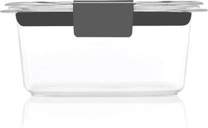 Brilliance Food Storage Containers, Set of 5, BPA-Free, Leak-Proof, Clear