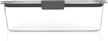 Brilliance Food Storage Containers, Set of 5, BPA-Free, Leak-Proof, Clear