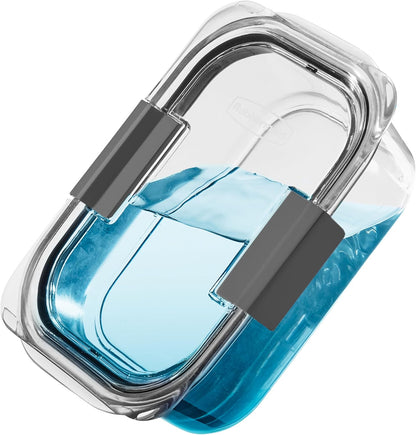 Brilliance Food Storage Containers, Set of 5, BPA-Free, Leak-Proof, Clear