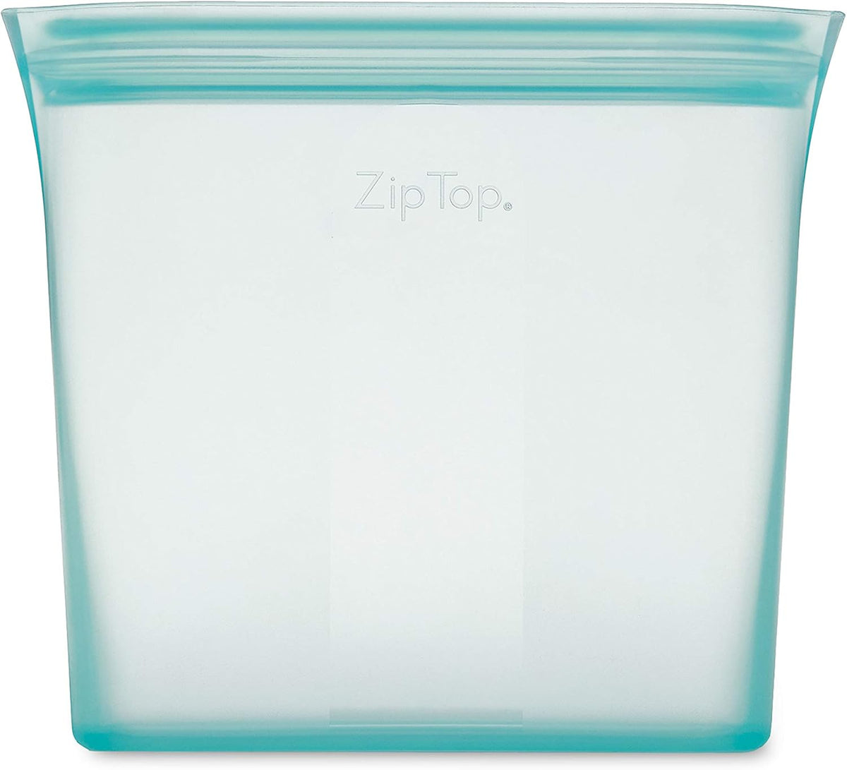 Reusable Food Storage Bags | Sandwich Bag [Teal] | Silicone Meal Prep Container | Microwave, Dishwasher and Freezer Safe | Made in the USA