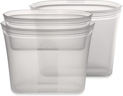 Reusable Food Storage Bags | Sandwich Bag [Teal] | Silicone Meal Prep Container | Microwave, Dishwasher and Freezer Safe | Made in the USA