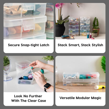 Clear Cases |Made in USA| Plastic Box Organizers - Small