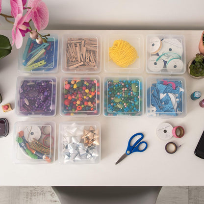 Clear Cases |Made in USA| Plastic Box Organizers - Small