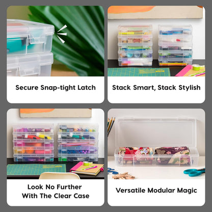 Clear Cases |Made in USA| Plastic Box Organizers - Small