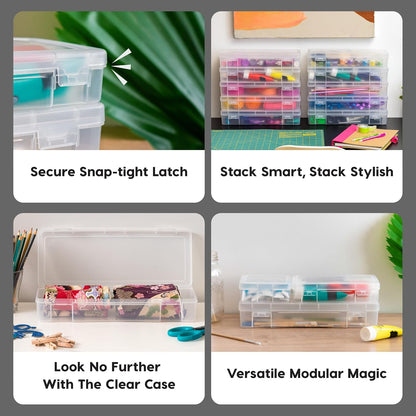 Clear Cases |Made in USA| Plastic Box Organizers - Small