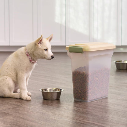 Dog Food Storage Container, Up to 13 lbs, Dark Gray, Made in USA