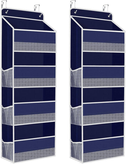 1 Pack Over The Door Organizer Hanging Storage Room Organizer | 40 lb Capacity, Ultra-Sturdy, Foldable, Mesh Design with Clear Window, Space-Saving Organizer for Pantry, Nursery & Closet