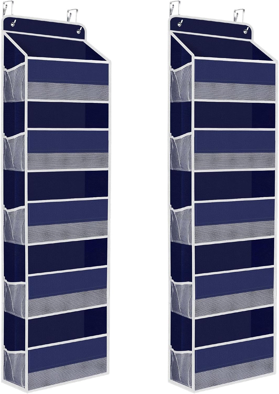 1 Pack Over The Door Organizer Hanging Storage Room Organizer | 40 lb Capacity, Ultra-Sturdy, Foldable, Mesh Design with Clear Window, Space-Saving Organizer for Pantry, Nursery & Closet