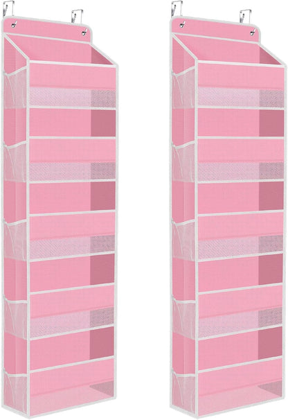 1 Pack Over The Door Organizer Hanging Storage Room Organizer | 40 lb Capacity, Ultra-Sturdy, Foldable, Mesh Design with Clear Window, Space-Saving Organizer for Pantry, Nursery & Closet