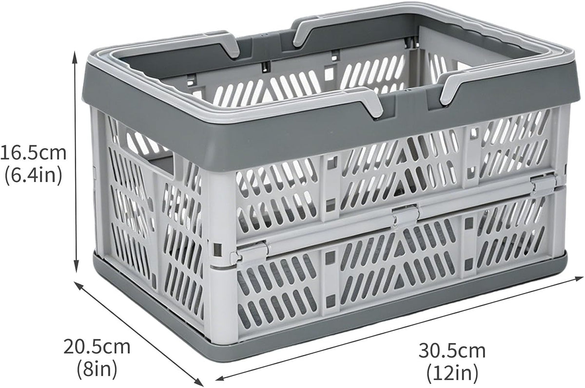 Set of 3 Foldable Potato Onion Garlic Storage Baskets, Ventilated Vegetable Storage Bins for Pantry, Countertop or Cabinet, Plastic Produce Organizer Crates for Kitchen Shelf