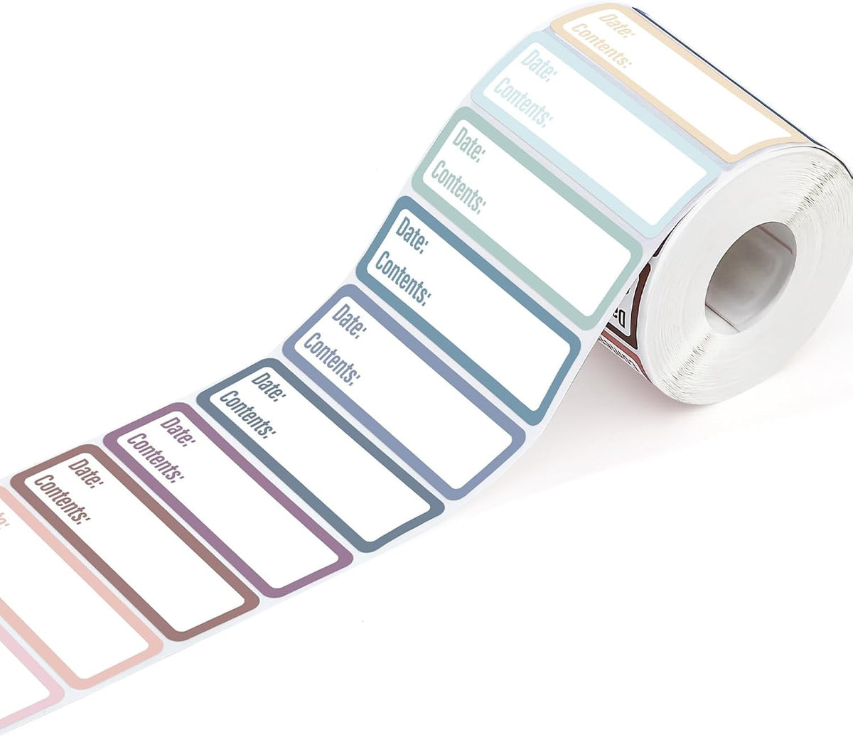 1000 Food Labels, 1 x 3 Inch Removable Freezer Date Stickers, Colorful | Water- And Oil-Resistant, Easy To Write , Clean Removal, No Residue, For Containers, Bottles, Leftovers, And Files