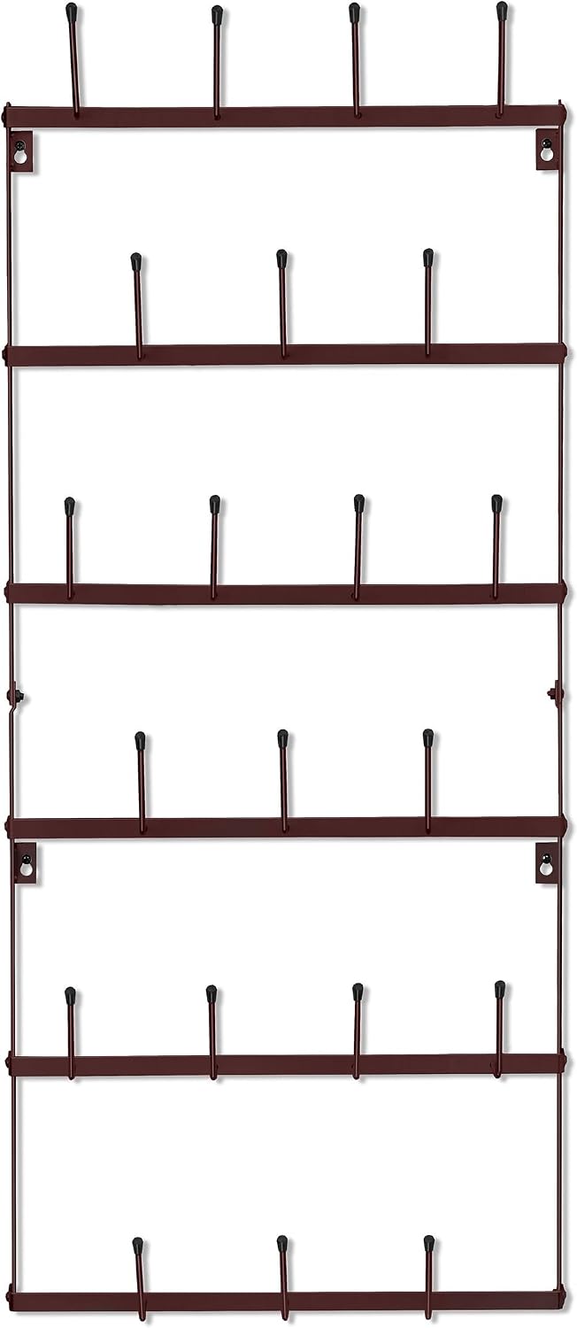 Wall Mug Rack, Coffee Mug Display for Coffee Station (Small, Brown)